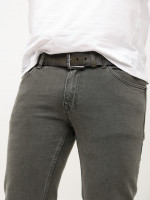 Джинсы мужские хаки слим со стрейчем 4523-3