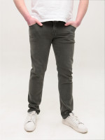 Джинсы мужские хаки слим со стрейчем 4523-3