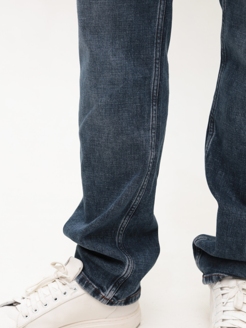 Джинсы мужские синие прямые со стрейчем 4547-2