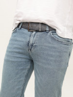 Джинси чоловічі блакитні слім зі стрейчем 4565