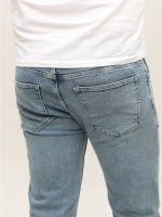 Джинси чоловічі блакитні слім зі стрейчем 4565