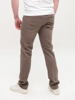 Джинсы мужские коричневые слим со стрейчем 4571-5