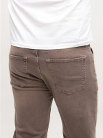 Джинсы мужские коричневые слим со стрейчем 4571-5