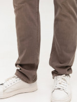 Джинсы мужские коричневые слим со стрейчем 4571-5