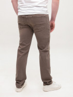 Джинсы мужские коричневые слим со стрейчем 4571-5