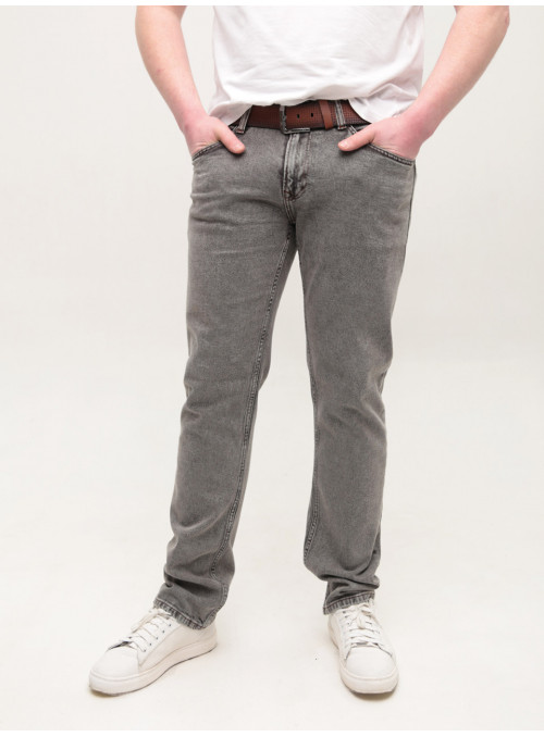 Джинсы мужские серые слим...