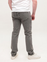 Джинсы мужские серые слим со стрейчем 4585