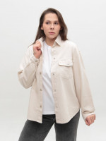 Сорочка джинсова жіноча молочна 102-61