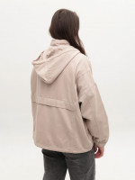 Куртка жіноча джинсова бежева широка 581-62-T