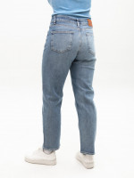 Джинсы женские прямые МОМ светло-синие большие размеры 1645-B