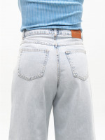 Джинсы женские светлые супер широкие с подворотами 1606-1