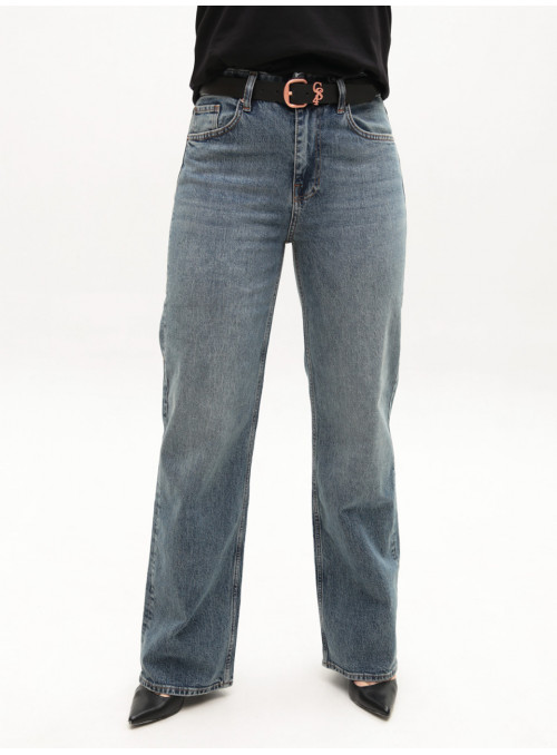 Джинсы женские сине-зеленые...