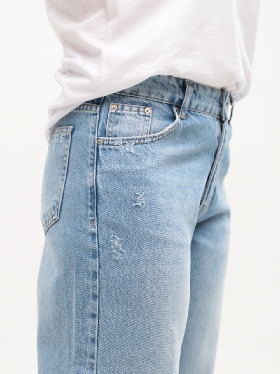 Джинсы женские голубые палаццо 52862