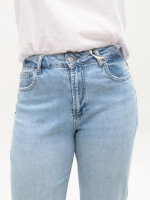 Джинсы женские голубые легкий клеш 53057