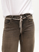 Джинсы женские коричневые палаццо 52905