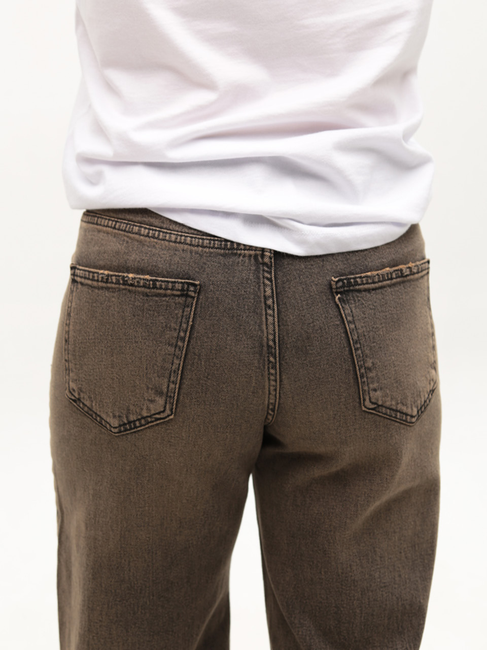 Джинсы женские коричневые палаццо 52905