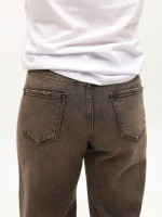 Джинсы женские коричневые палаццо 52905