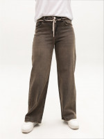 Джинсы женские коричневые палаццо 52905