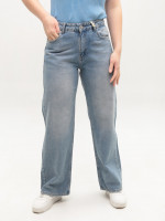 Джинсы женские светло-синие палаццо 52863