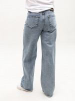 Джинсы женские голубые палаццо с варкой 52677