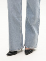 Джинсы женские голубые широкие большие размеры 1209-B-4