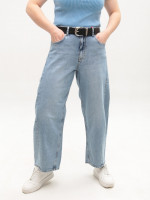 Джинсы женские голубые балуны с высокой посадкой 3335--010
