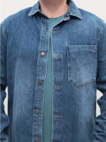 Куртка-рубашка мужская джинсовая синяя 80866