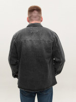 Куртка-рубашка мужская джинсовая серая 80869