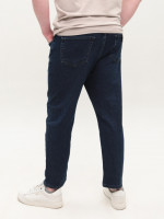 Джинсы мужские бойфренды темно-синие со стрейчем 80880