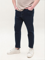 Джинсы мужские бойфренды темно-синие со стрейчем 80880