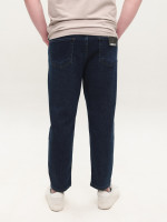 Джинсы мужские бойфренды темно-синие со стрейчем 80880