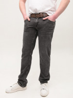 Джинсы мужские серые слим со стрейчем 4559