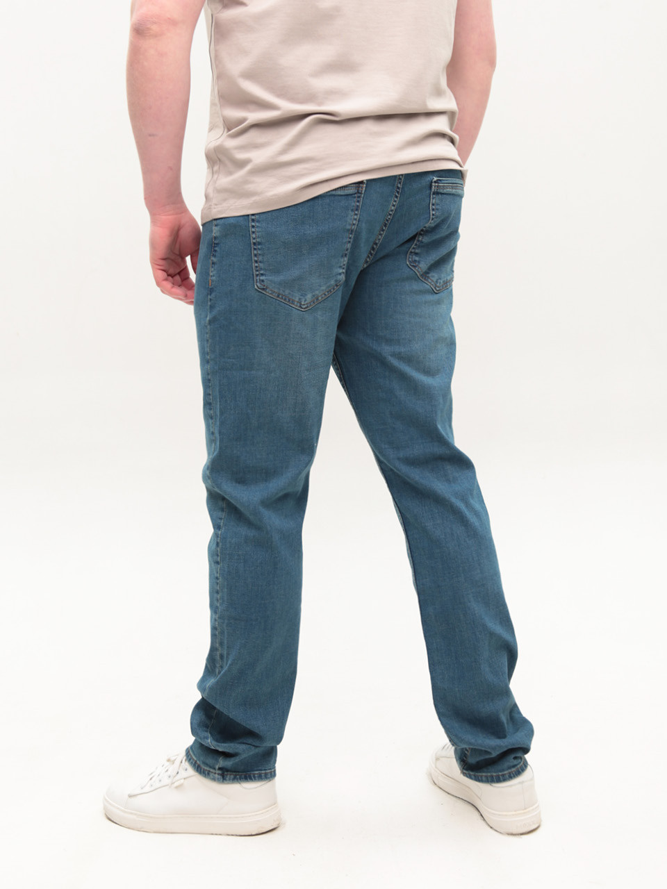 Джинси чоловічі прямі синьо-зелені великі розміри 25552B7401 309
