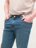 Джинси чоловічі прямі синьо-зелені великі розміри 25552B7401 309