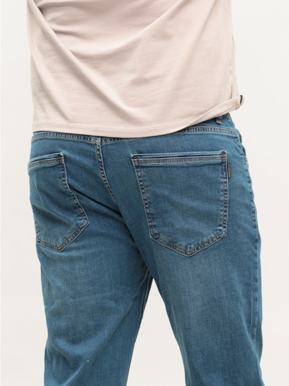 Джинси чоловічі прямі синьо-зелені великі розміри 25552B7401 309