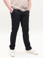 Джинси чоловічі прямі темно-сині класичні зі стрейчем 21712 6411 080