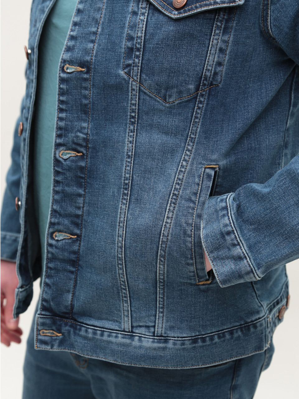 Куртка джинсова чоловіча синя 19092-B-7477 474