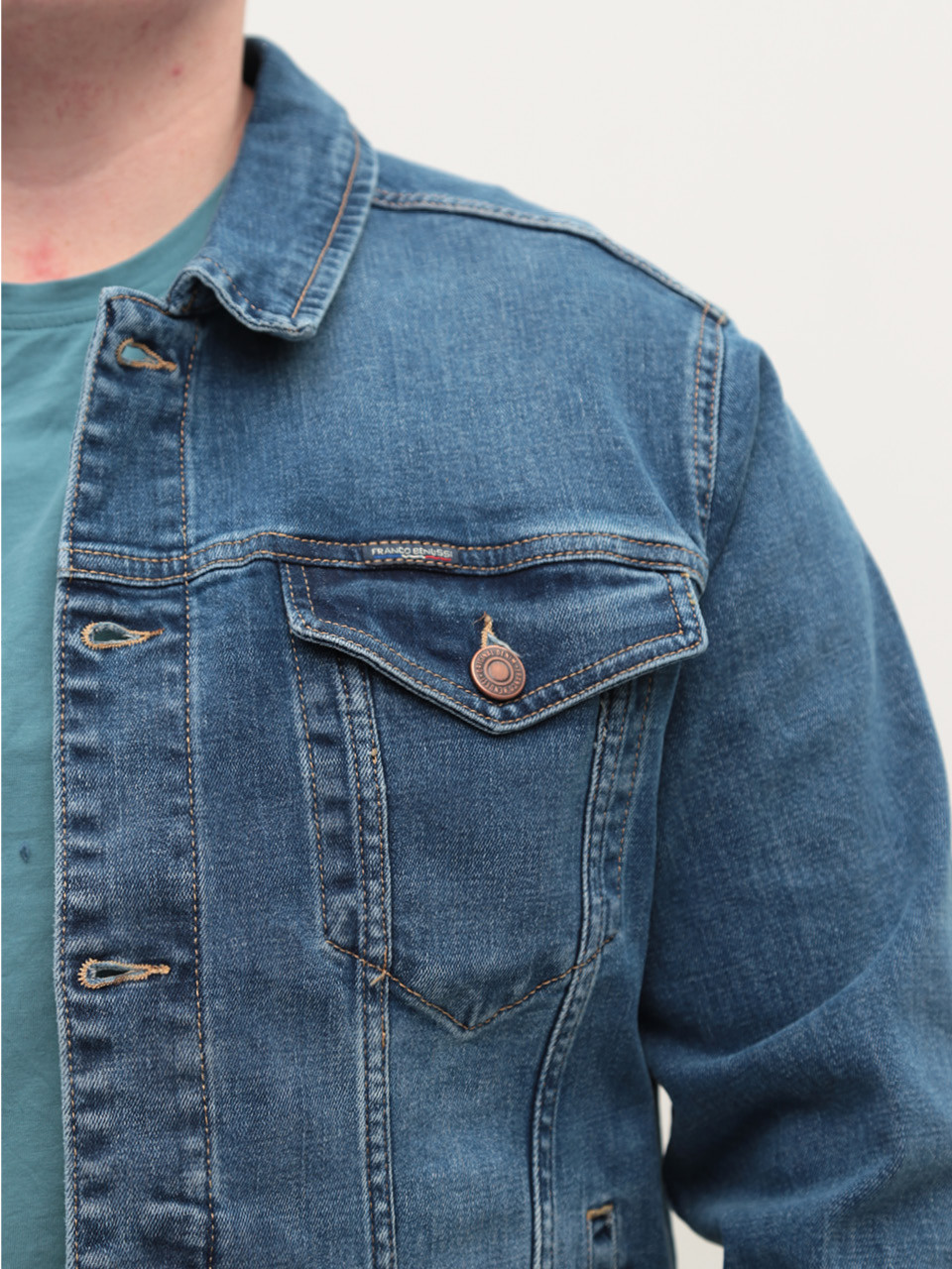 Куртка джинсова чоловіча синя 19092-7477 472