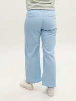 Брюки женские голубые тонкие на резинке 1629-1