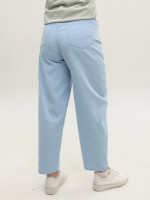 Брюки женские голубые бананы тонкие  10757-1