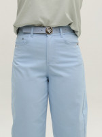 Брюки женские голубые бананы тонкие  10757-1