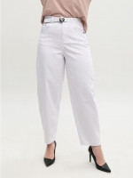 Брюки женские белые бананы тонкие 10757-2