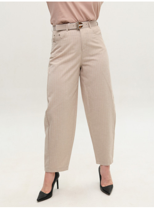Брюки женские бежевые в...