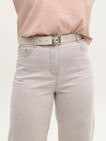 Джинсы женские бежевые прямые тонкие 8035-1