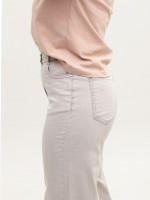 Джинсы женские бежевые прямые тонкие 8035-1