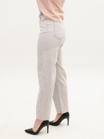 Джинсы женские бежевые прямые тонкие 8035-1