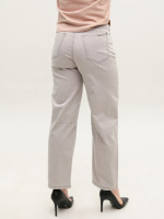 Джинсы женские бежевые прямые тонкие большие размеры 8036-B-1