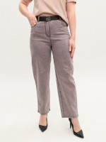 Джинсы женские коричневые прямые тонкие 8035-5