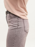 Джинсы женские коричневые прямые тонкие большие размеры 8036-B-5