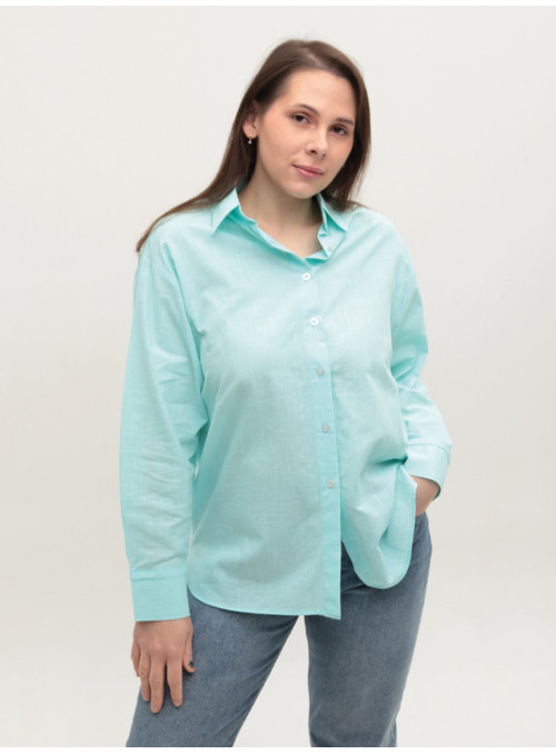 Рубашка женская ментоловая...